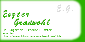 eszter gradwohl business card